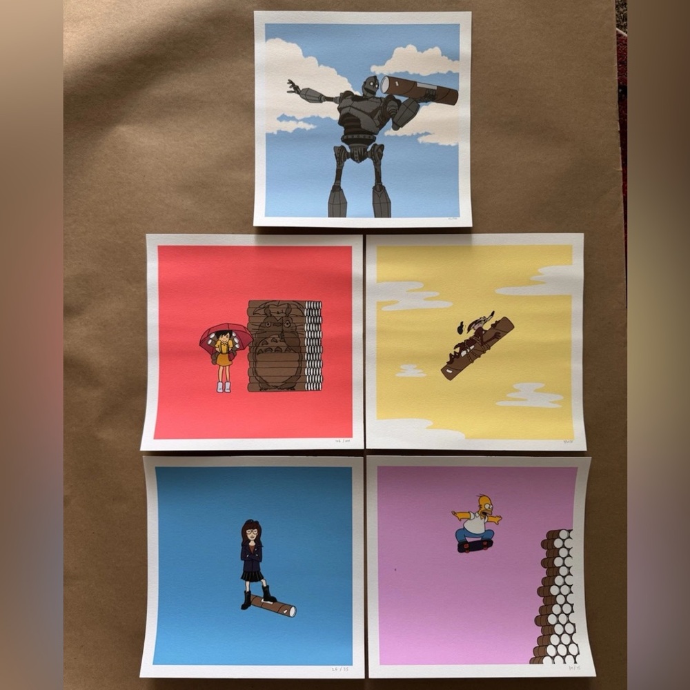 Set of 5 Raid 71 Prints